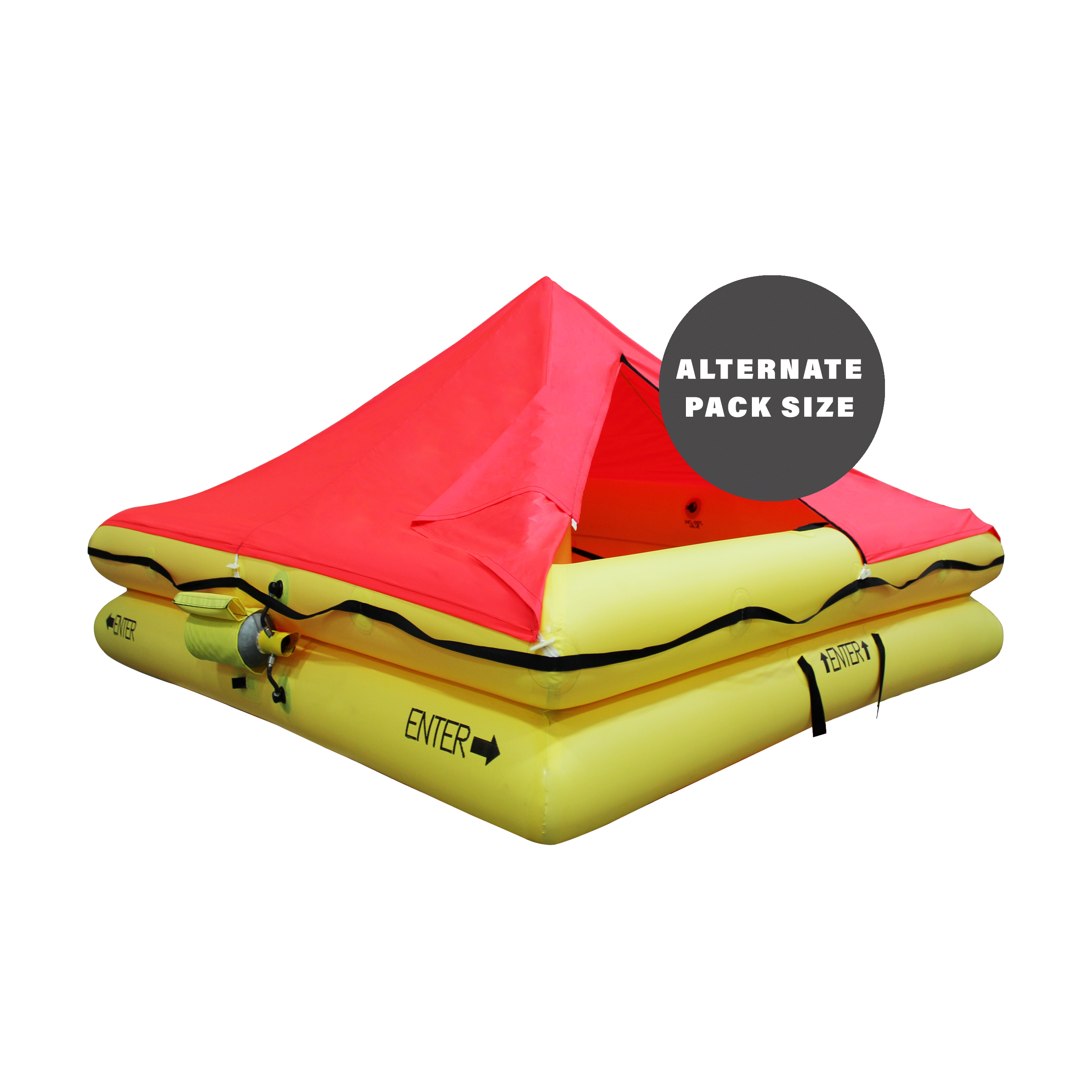 TSO 6 Person Endpack Life Raft with FAR 121 Survival Equipment Kit